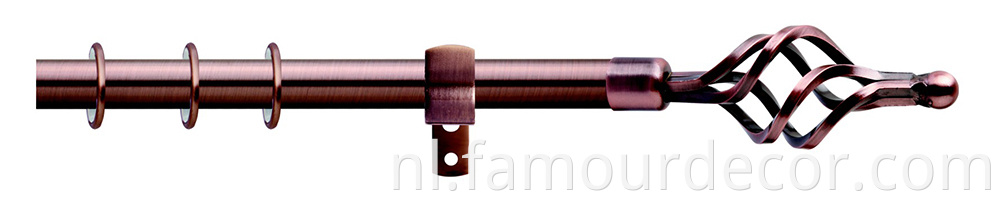 4 wire curtain rod